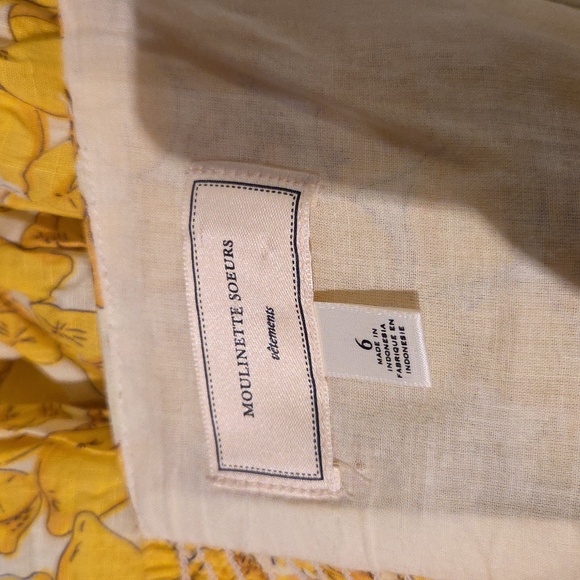 Yellow Lemon Halter Dress WITH POCKETS Size 6 - Picture 5 of 7